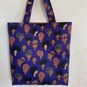 Coiffed Crowns On Purple Tote